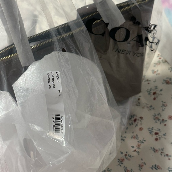 Coach Tan Leather Fiona Zip Tote Bag - Picture 4 of 4